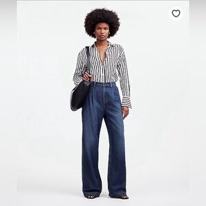 Madewell Harlow Wide Leg Jean in Fieldale Wash Airy Denim 29